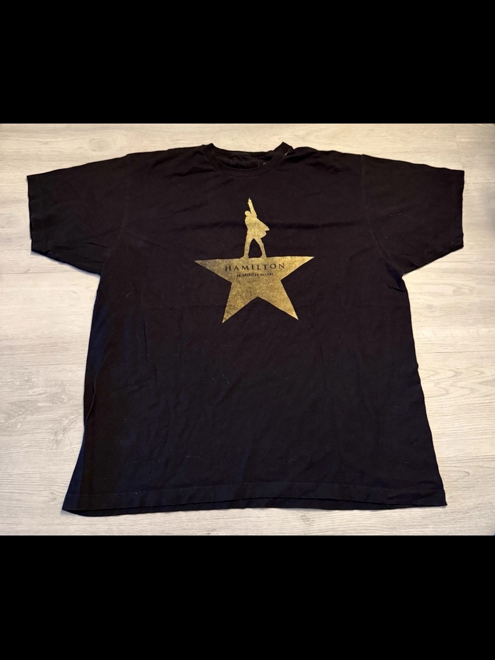 Hamilton Creative Goods Official An American Musical T-Shirt XL-read Notes